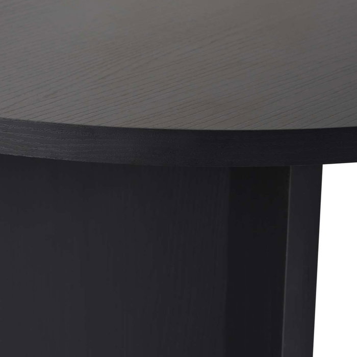 Hanah Home Sabella Mesa de Comedor extensible 200x90 cm color Madera Negra en melamina